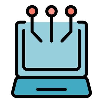 Learning software icon vector flat