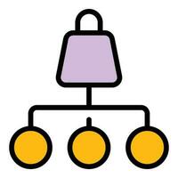 Scheme product icon vector flat