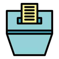 Polling box icon vector flat