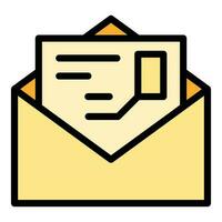 Mail icon vector flat