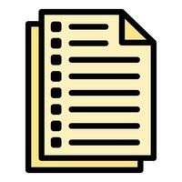 File paper icon vector flat