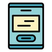 Scan wall device icon vector flat