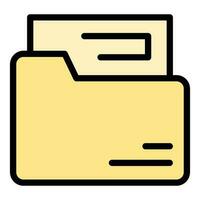 Archive folder icon vector flat