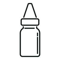 Dropper oil test icon outline vector. Rapid sample vector