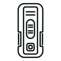 Plasma test icon outline vector. Virus test vector