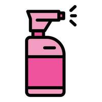 Spray bottle cleaner icon vector flat