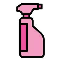 Window cleaner spray icon vector flat