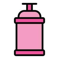 Spray bottle wash icon vector flat