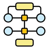 Agile statistics icon vector flat