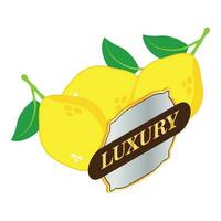 Organic lemon icon isometric vector. Bright yellow fresh lemon and luxury sign vector