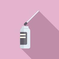 Test result icon flat vector. Lab sample vector