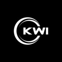 KWI Logo Design, Inspiration for a Unique Identity. Modern Elegance and Creative Design. Watermark Your Success with the Striking this Logo. vector