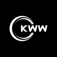 kww logo diseño, inspiración para un único identidad. moderno elegancia y creativo diseño. filigrana tu éxito con el sorprendentes esta logo. vector