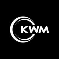 kwm logo diseño, inspiración para un único identidad. moderno elegancia y creativo diseño. filigrana tu éxito con el sorprendentes esta logo. vector