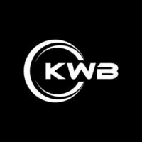 kwb logo diseño, inspiración para un único identidad. moderno elegancia y creativo diseño. filigrana tu éxito con el sorprendentes esta logo. vector