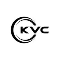 kvc logo diseño, inspiración para un único identidad. moderno elegancia y creativo diseño. filigrana tu éxito con el sorprendentes esta logo. vector