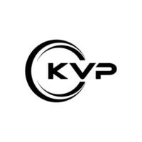 kvp logo diseño, inspiración para un único identidad. moderno elegancia y creativo diseño. filigrana tu éxito con el sorprendentes esta logo. vector