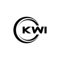 kwi logo diseño, inspiración para un único identidad. moderno elegancia y creativo diseño. filigrana tu éxito con el sorprendentes esta logo. vector