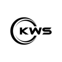 KWS Logo Design, Inspiration for a Unique Identity. Modern Elegance and Creative Design. Watermark Your Success with the Striking this Logo. vector
