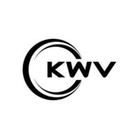 kwv logo diseño, inspiración para un único identidad. moderno elegancia y creativo diseño. filigrana tu éxito con el sorprendentes esta logo. vector
