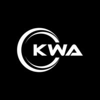 KWA Logo Design, Inspiration for a Unique Identity. Modern Elegance and Creative Design. Watermark Your Success with the Striking this Logo. vector