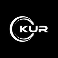 KUR Logo Design, Inspiration for a Unique Identity. Modern Elegance and Creative Design. Watermark Your Success with the Striking this Logo. vector