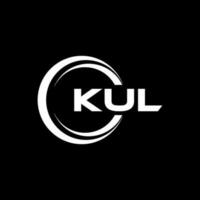 KUL Logo Design, Inspiration for a Unique Identity. Modern Elegance and Creative Design. Watermark Your Success with the Striking this Logo. vector