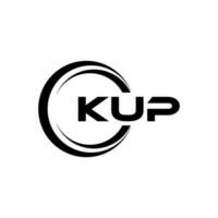 KUP Logo Design, Inspiration for a Unique Identity. Modern Elegance and Creative Design. Watermark Your Success with the Striking this Logo. vector