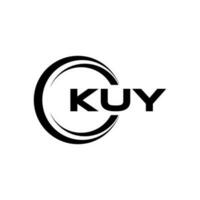 KUY Logo Design, Inspiration for a Unique Identity. Modern Elegance and Creative Design. Watermark Your Success with the Striking this Logo. vector