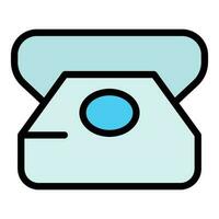 Phone call icon vector flat