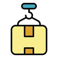 Hook box icon vector flat