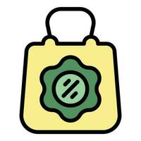 Promotion bag icon vector flat