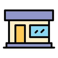 Parlor building icon vector flat