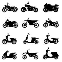 Motorbike icon vector. Moped illustration sign. scooter symbol or logo. vector