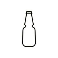 Bottle icon vector. Bottle for water illustration sign. Bottle of alcohol symbol or logo. vector