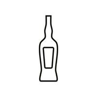 Bottle icon vector. Bottle for water illustration sign. Bottle of alcohol symbol or logo. vector