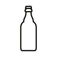 Bottle icon vector. Bottle for water illustration sign. Bottle of alcohol symbol or logo. vector