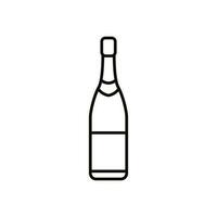 Bottle icon vector. Bottle for water illustration sign. Bottle of alcohol symbol or logo. vector