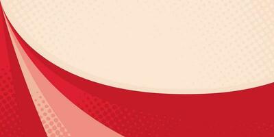 abstract red white banner background with copy space vector