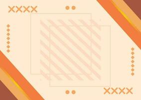 minimalist autumn background with memphis element for background vector