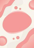 pink abstract background with minimalistic style for poster design template vector