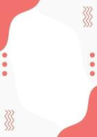 pink abstract background with minimalistic style for poster design template vector