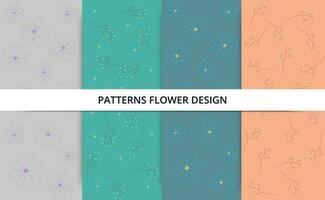 Patterns flower design. vector