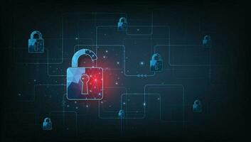 Data attacks security. vector