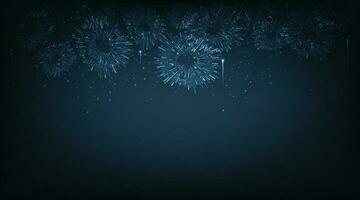 Happy New Year Abstract background with  fireworks. vector