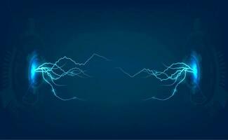 lightning technology background vector