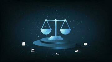 Justice and Internet law design. vector