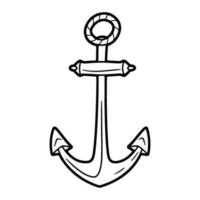 sea anchor, anchor element icon. vector