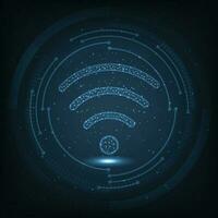 Graphic design concept of wifi connecting. vector