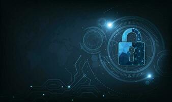 Data prevent and Internet security concept. vector